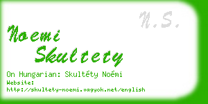 noemi skultety business card
